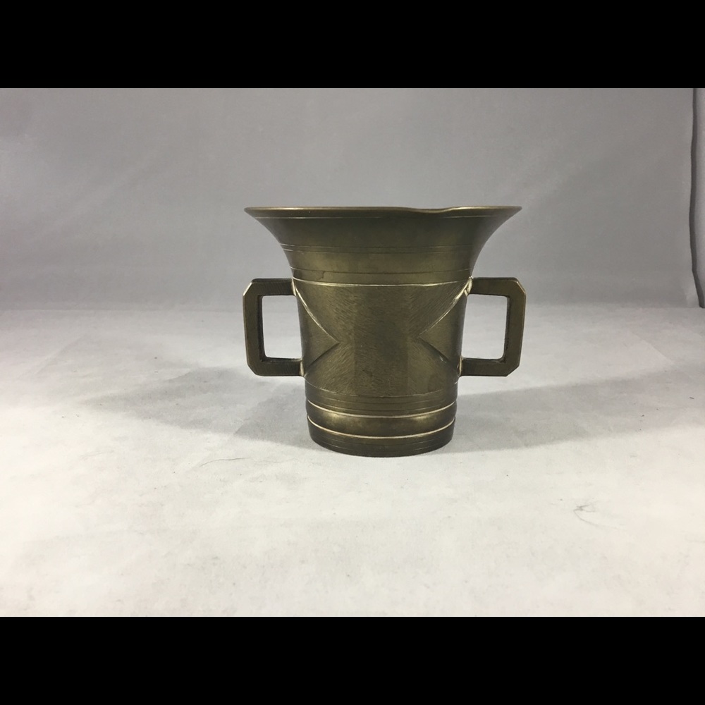 Antique Solid Brass Mortar